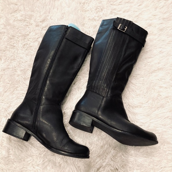 Matisse Tall Black Leather Boots - Picture 2 of 13